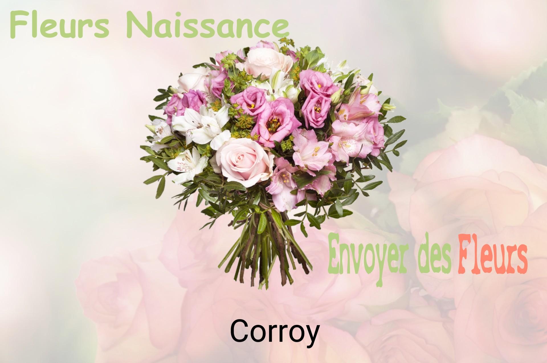 Bouquet de fleurs de naissance livré à Corroy
